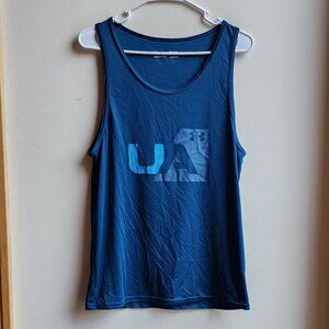 Under Armour Blue Athletic Tank Top Size Small